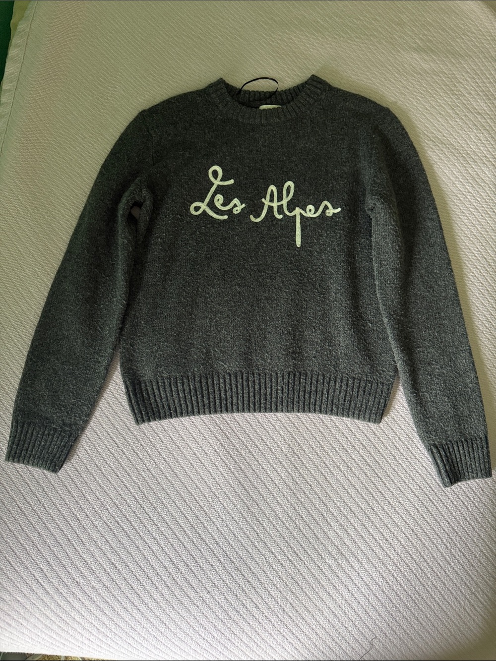 H&M Dark Gray 'Les Alpes' Crewneck Sweater